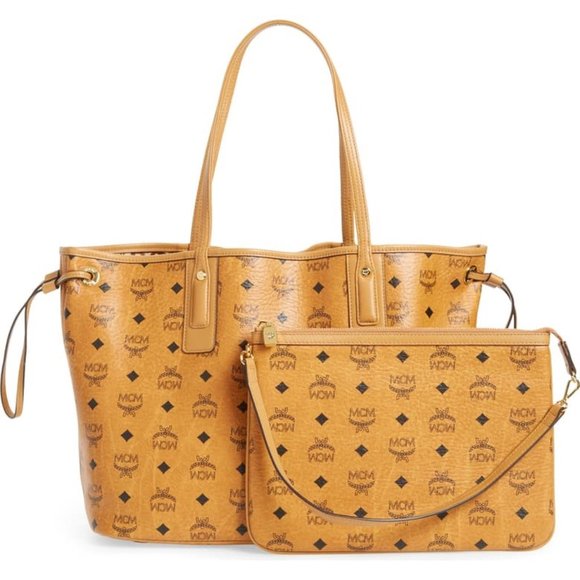 MCM Liz Reversible Medium Tote-Reversible to Geometric Pattern on Inside - Picture 2 of 11